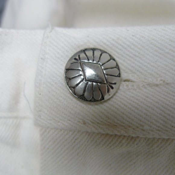 90s Circle T by Marilyn Lenox Western wear off-white denim pencil skirt